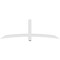 Ekena Millwork Bellingham Architectural Grade PVC Gable Bracket, 84"W x 28"H x 4"D x 4"F, 8/12 Pitch GBP084X28X0404BEL00 - alternate 2